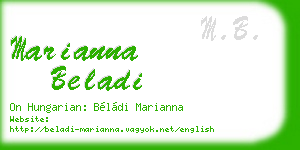 marianna beladi business card